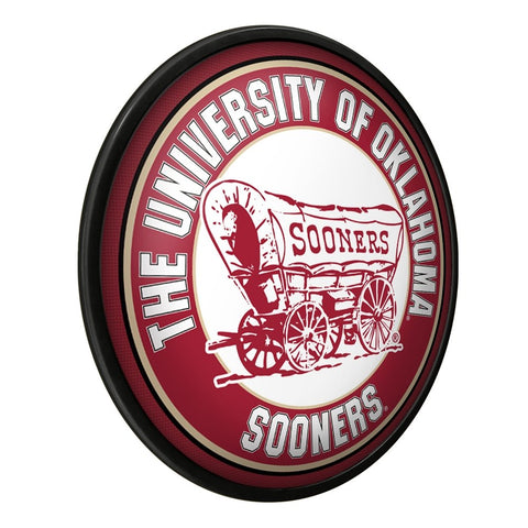 Oklahoma Sooners: Wagon - Modern Disc Wall Sign - The Fan-Brand