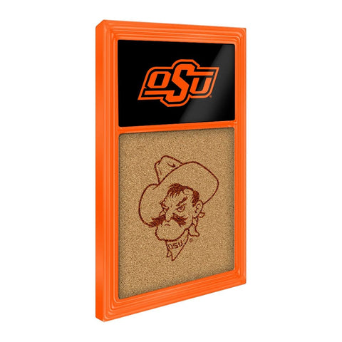 Oklahoma State Cowboys: Dual Logos - Cork Note Board - The Fan-Brand