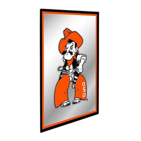 Oklahoma State Cowboys: Mascot - Framed Mirrored Wall Sign - The Fan-Brand