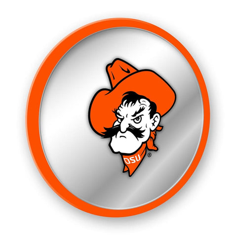 Oklahoma State Cowboys: Mascot - Modern Disc Mirrored Wall Sign - The Fan-Brand