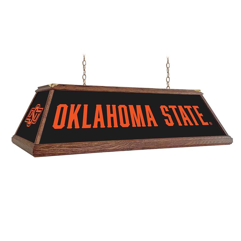 Oklahoma State Cowboys: Premium Wood Pool Table Light - The Fan-Brand