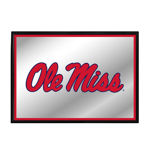 Ole Miss Rebels: Framed Mirrored Wall Sign - The Fan-Brand