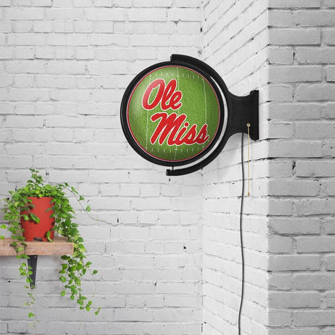 Ole Miss Rebels: On the 50 - Rotating Lighted Wall Sign - The Fan-Brand