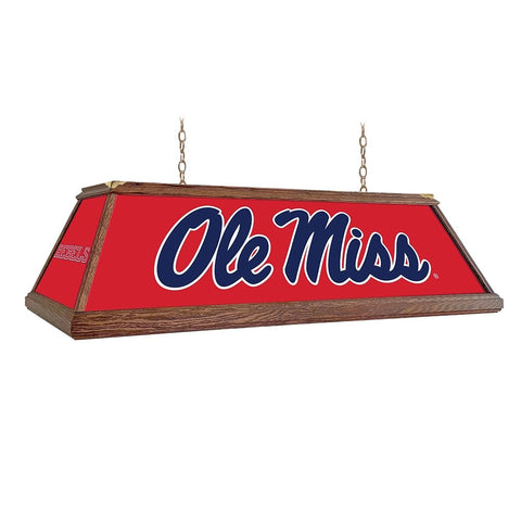 Ole Miss Rebels: Premium Wood Pool Table Light - The Fan-Brand