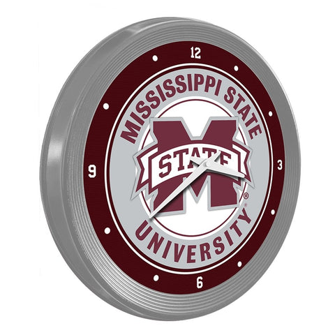 Ole Miss Rebels: Ribbed Frame Wall Clock - The Fan-Brand