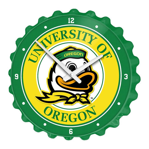 Oregon Ducks: Bottle Cap Wall Clock - The Fan-Brand