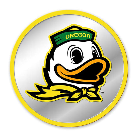 Oregon Ducks: Mascot - Modern Disc Mirrored Wall Sign - The Fan-Brand