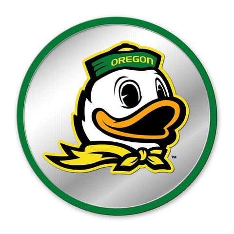 Oregon Ducks: Mascot - Modern Disc Mirrored Wall Sign - The Fan-Brand