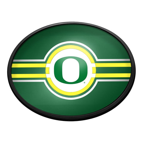 Oregon Ducks: Oval Slimline Lighted Wall Sign - The Fan-Brand