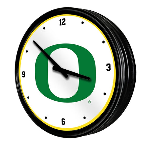 Oregon Ducks: Retro Lighted Wall Clock - The Fan-Brand