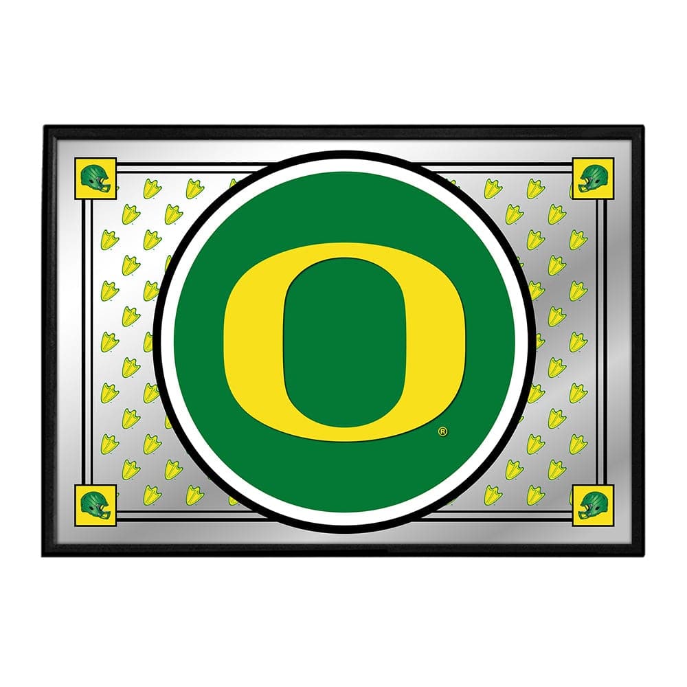 Oregon Ducks: Team Spirit - Framed Mirrored Wall Sign - The Fan-Brand