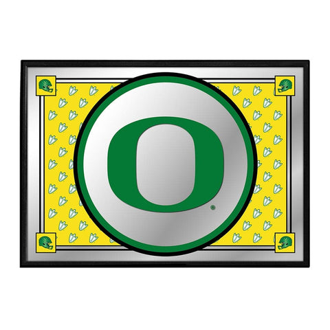 Oregon Ducks: Team Spirit - Framed Mirrored Wall Sign - The Fan-Brand