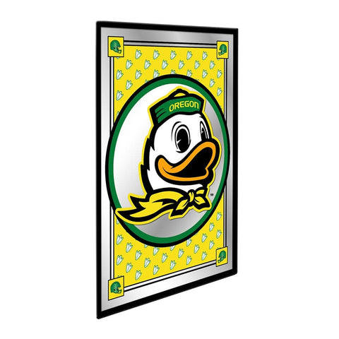 Oregon Ducks: Team Spirit, Mascot - Framed Mirrored Wall Sign - The Fan-Brand