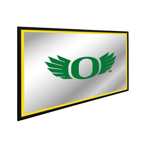 Oregon Ducks: Winged Logo - Framed Mirrored Wall Sign - The Fan-Brand