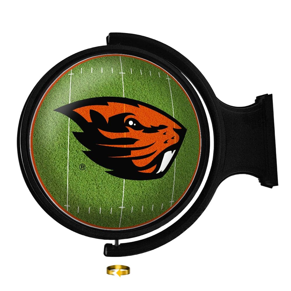 Oregon State Beavers: On the 50 - Rotating Lighted Wall Sign - The Fan-Brand