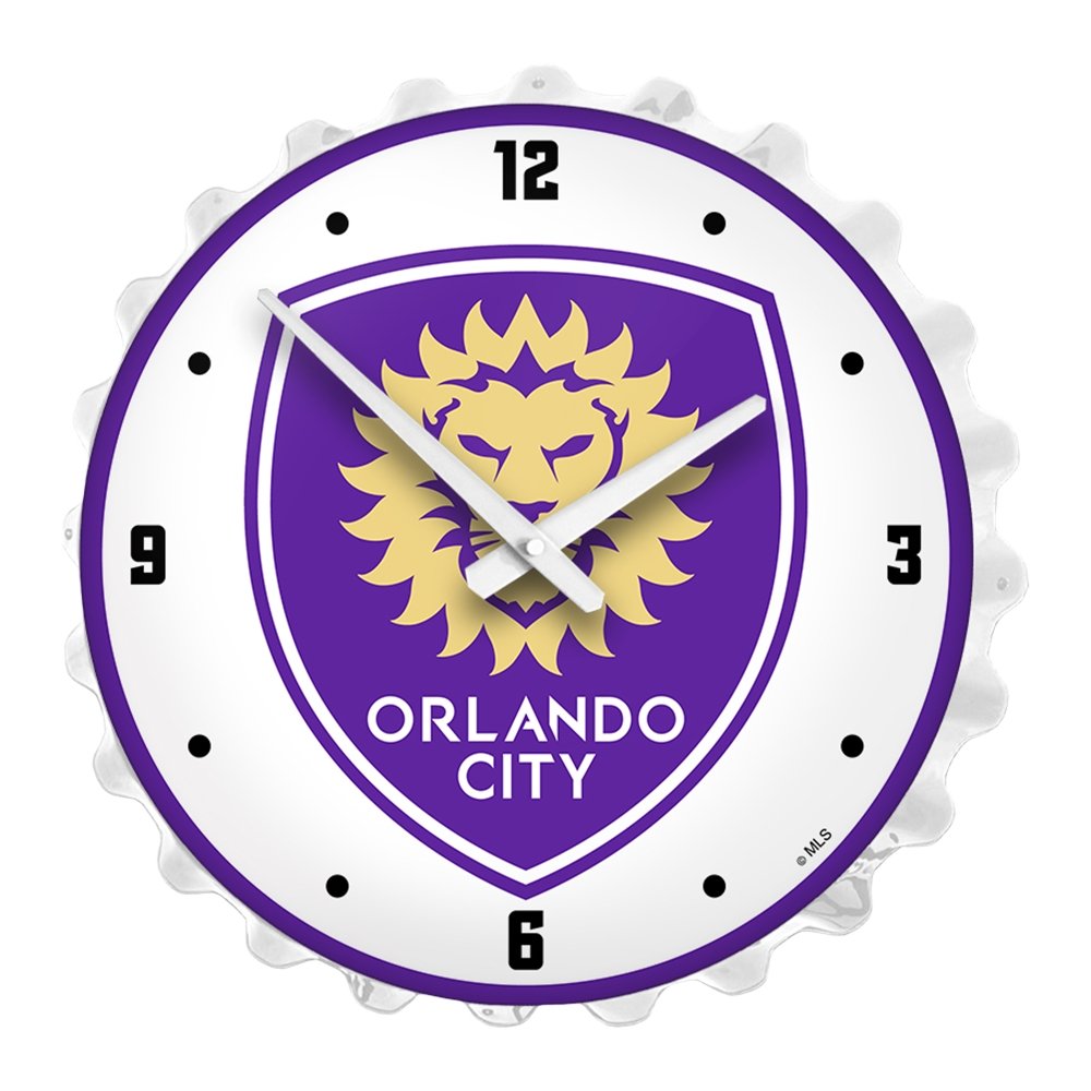 Orlando City: Bottle Cap Lighted Wall Clock - The Fan-Brand