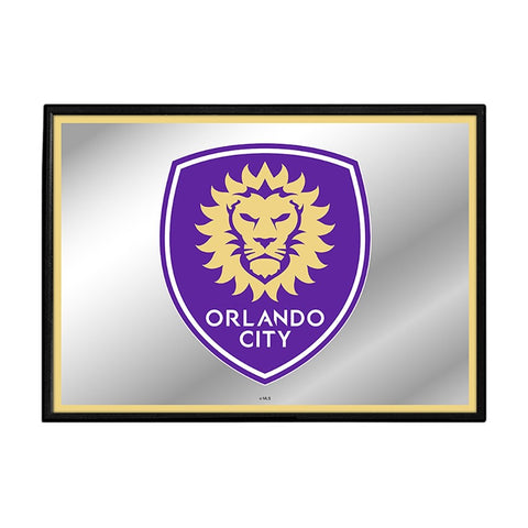 Orlando City: Framed Mirrored Wall Sign - The Fan-Brand