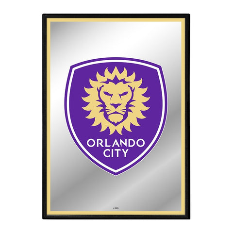 Orlando City: Framed Mirrored Wall Sign - The Fan-Brand