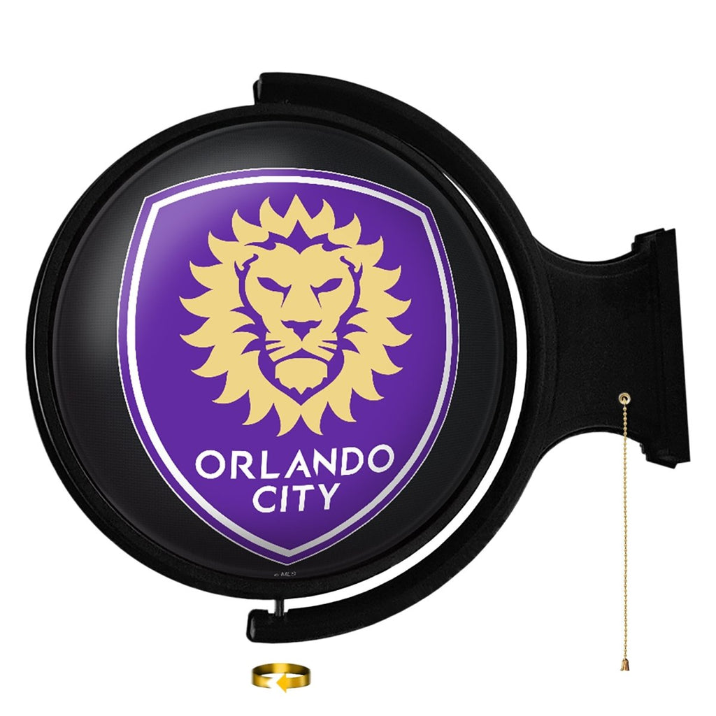 Orlando City: Original Round Rotating Lighted Wall Sign - The Fan-Brand