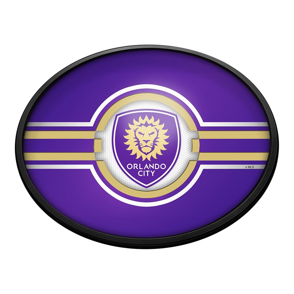 Orlando City: Oval Slimline Lighted Wall Sign - The Fan-Brand
