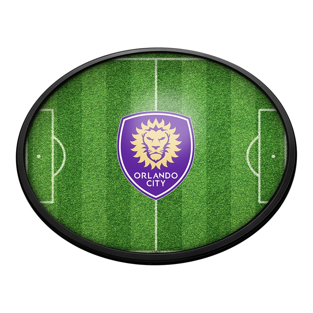 Orlando City: Pitch - Oval Slimline Lighted Wall Sign - The Fan-Brand