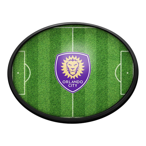 Orlando City: Pitch - Oval Slimline Lighted Wall Sign - The Fan-Brand