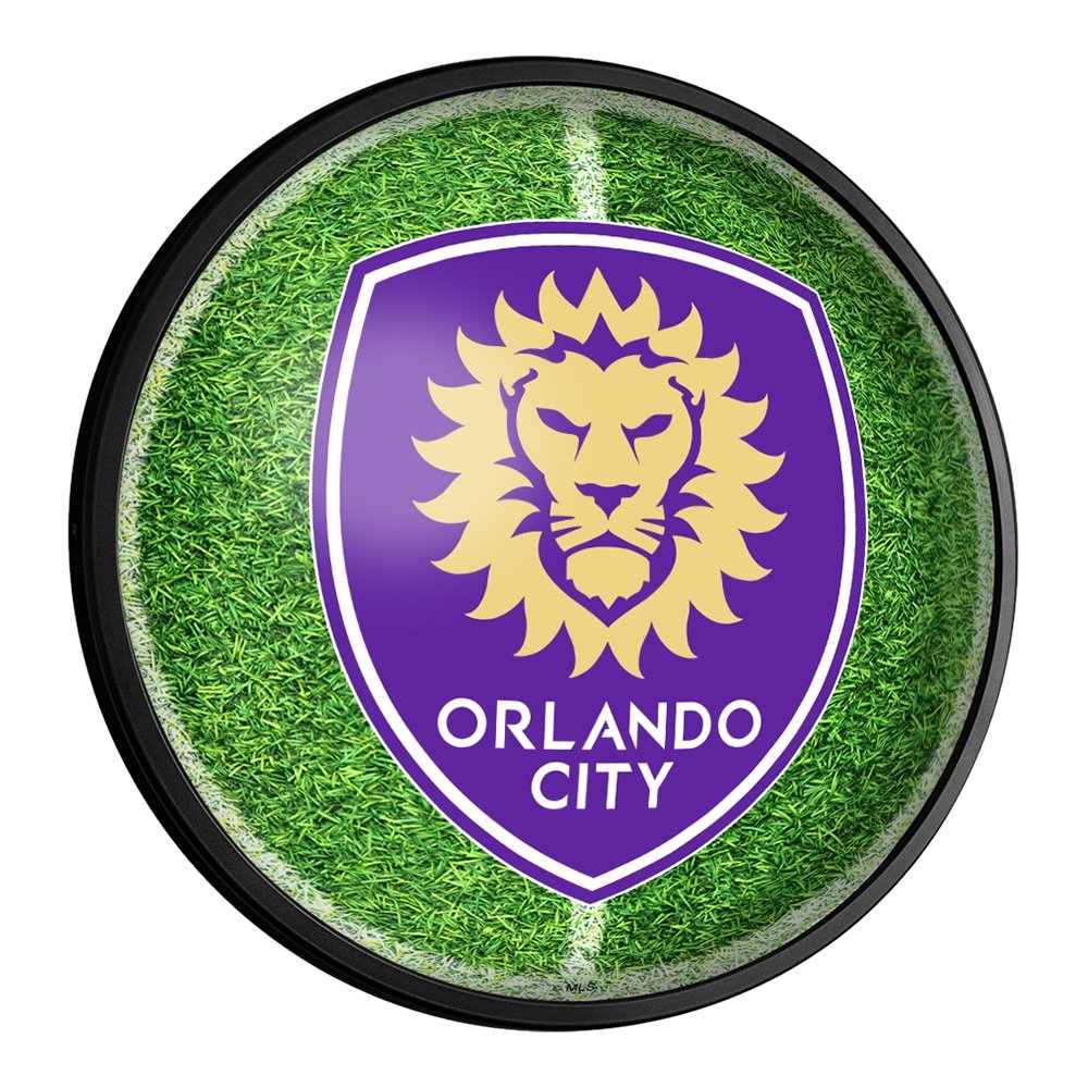 Orlando City: Pitch - Round Slimline Lighted Wall Sign - The Fan-Brand