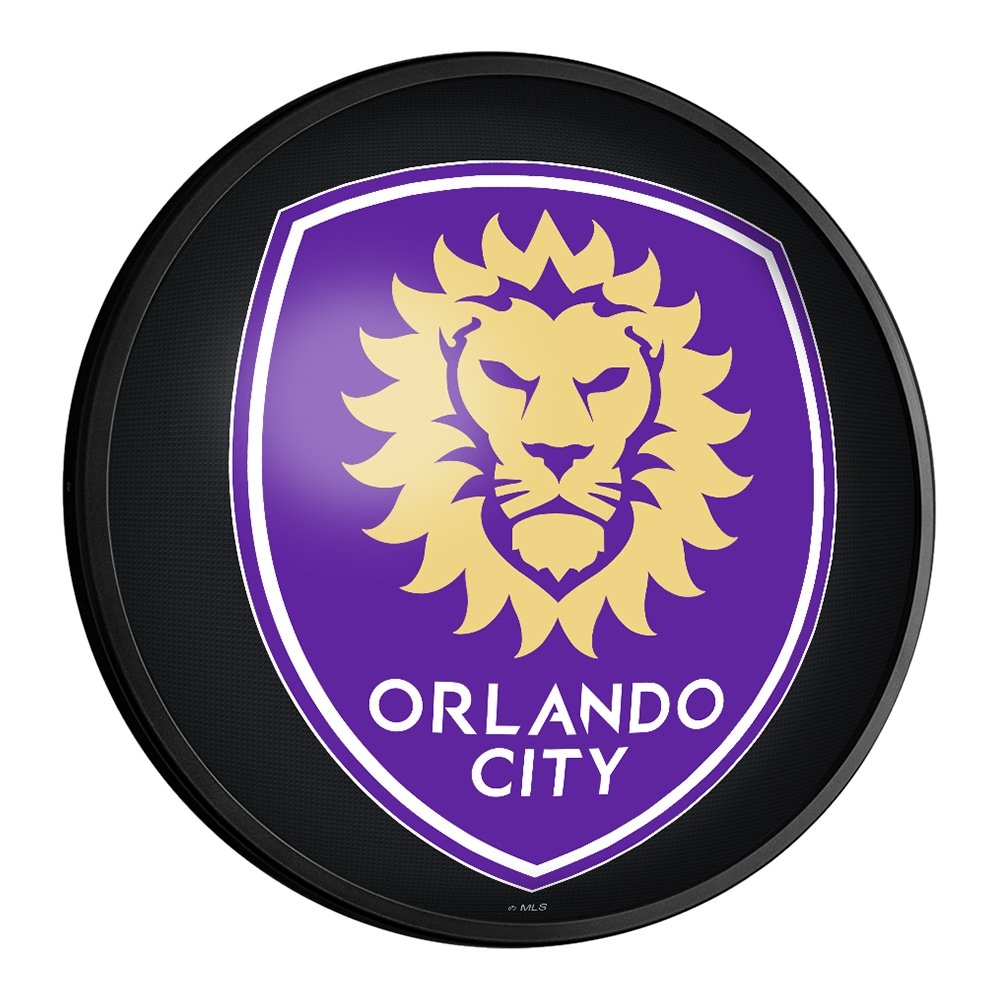 Orlando City: Round Slimline Lighted Wall Sign - The Fan-Brand