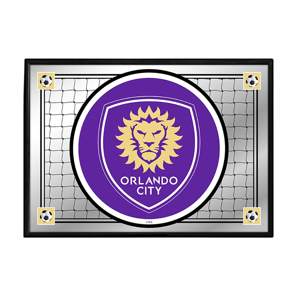 Orlando City: Team Spirit - Framed Mirrored Wall Sign - The Fan-Brand
