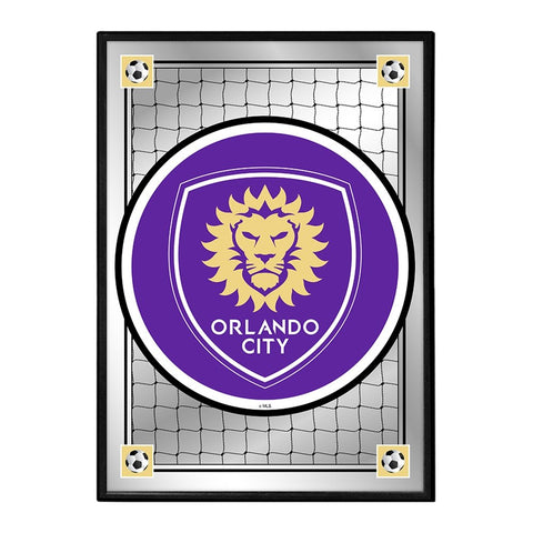 Orlando City: Team Spirit - Framed Mirrored Wall Sign - The Fan-Brand