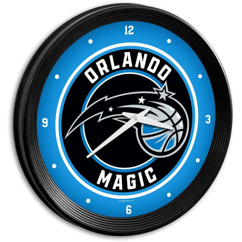 Orlando Magic: Ribbed Frame Wall Clock - The Fan-Brand