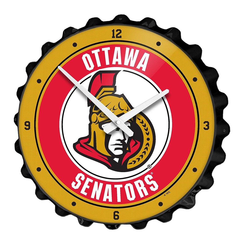 Ottawa Senators: Bottle Cap Wall Clock - The Fan-Brand