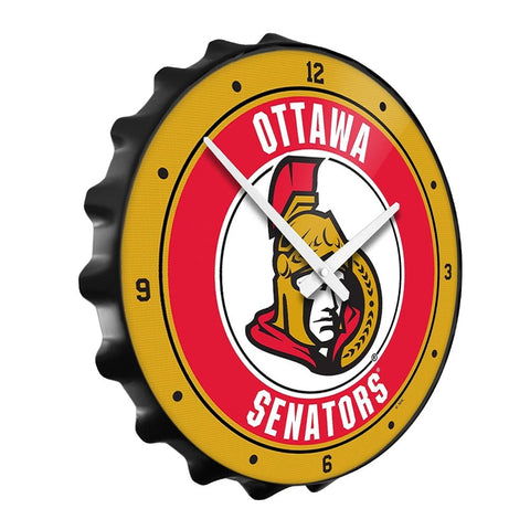 Ottawa Senators: Bottle Cap Wall Clock - The Fan-Brand