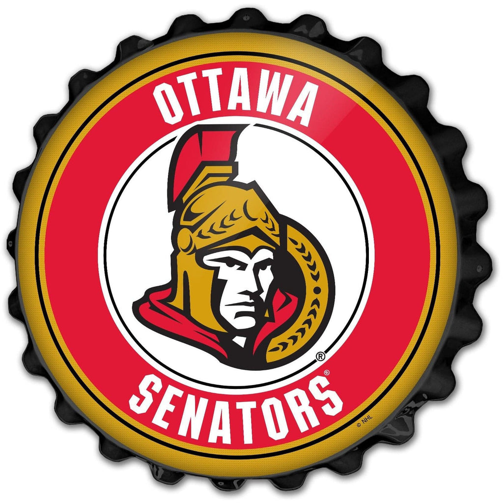 Ottawa Senators: Bottle Cap Wall Sign - The Fan-Brand