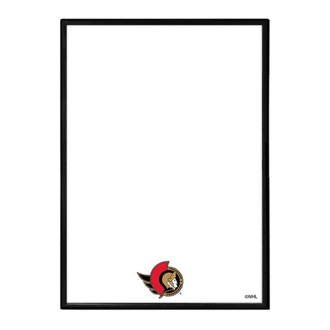 Ottawa Senators: Framed Dry Erase Wall Sign - The Fan-Brand