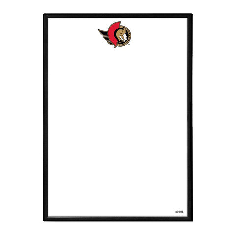 Ottawa Senators: Framed Dry Erase Wall Sign - The Fan-Brand