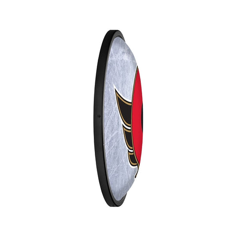 Ottawa Senators: Ice Rink - Oval Slimline Lighted Wall Sign - The Fan-Brand