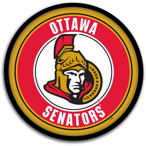 Ottawa Senators: Modern Disc Wall Sign - The Fan-Brand