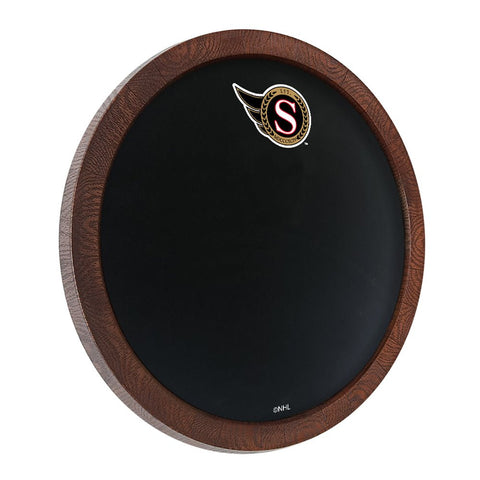 Ottawa Senators: Secondary Logo - Barrel Top Chalkboard Sign - The Fan-Brand