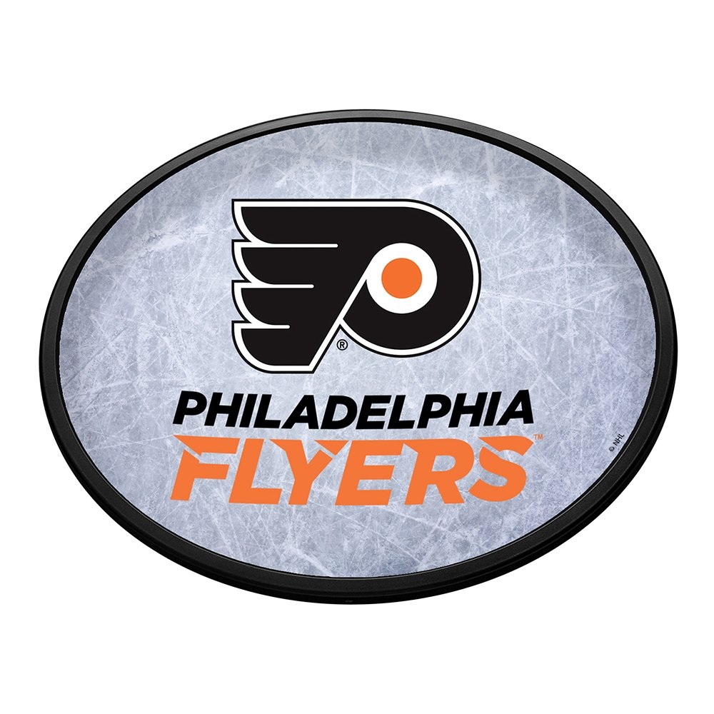 Philadelphia Flyers: Ice Rink - Oval Slimline Lighted Wall Sign - The Fan-Brand