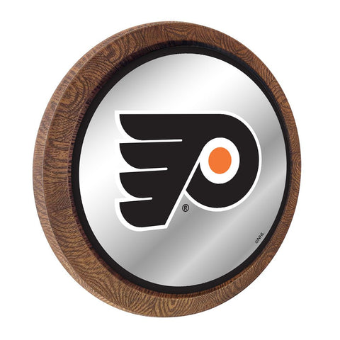 Philadelphia Flyers: Mirrored Barrel Top Wall Sign - The Fan-Brand