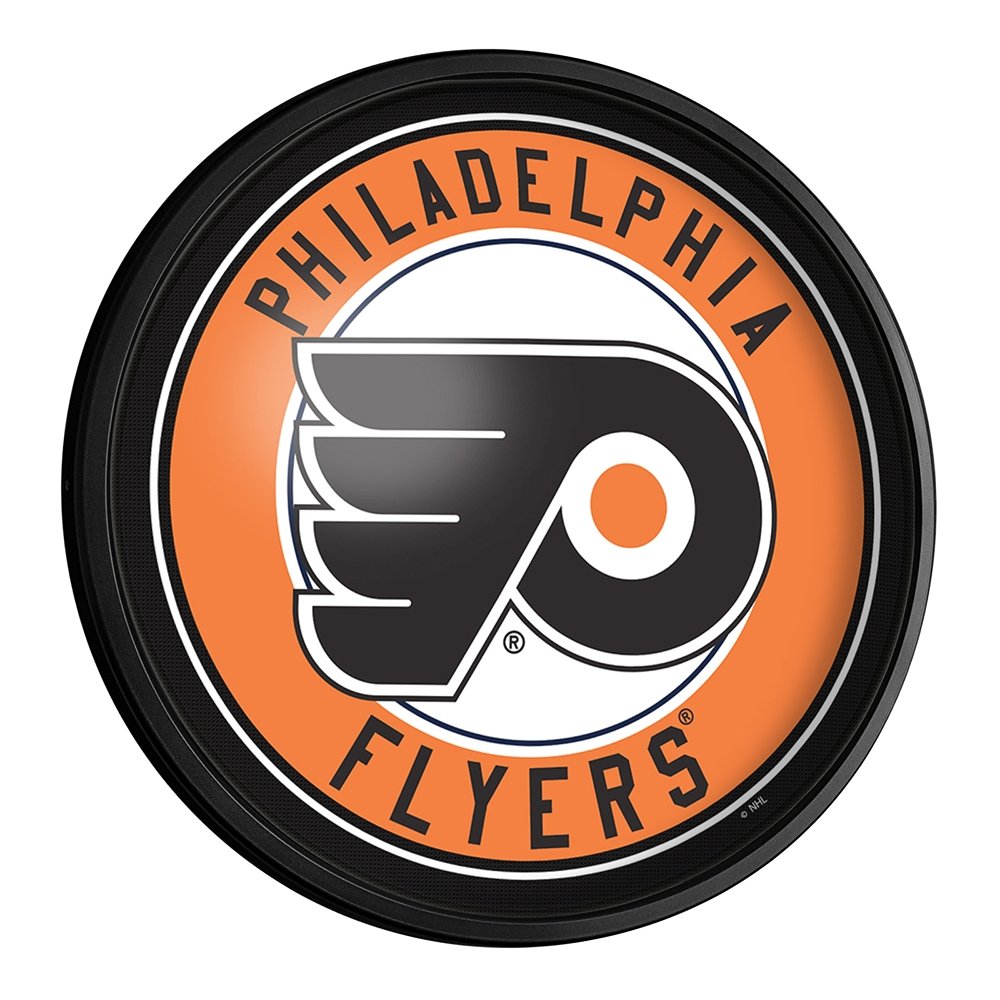 Philadelphia Flyers: Round Slimline Lighted Wall Sign - The Fan-Brand