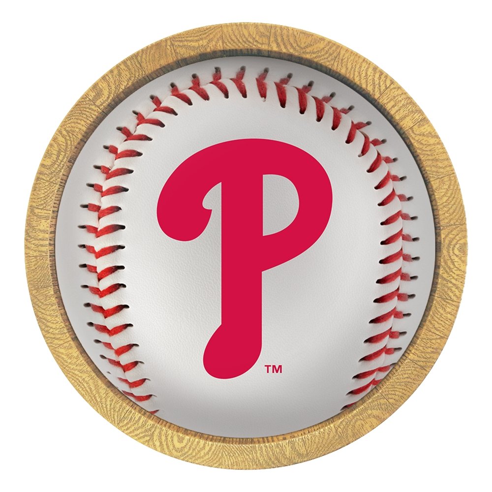 Philadelphia Phillies: Barrel Framed Lighted Wall Sign - The Fan-Brand