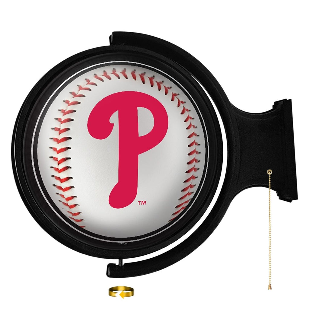 Philadelphia Phillies: Baseball - Original Round Rotating Lighted Wall Sign - The Fan-Brand