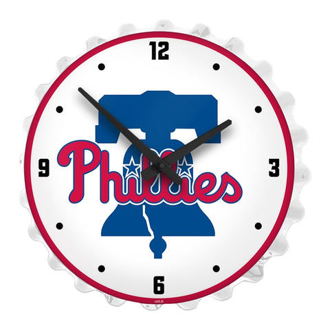 Philadelphia Phillies: Bottle Cap Lighted Wall Clock - The Fan-Brand