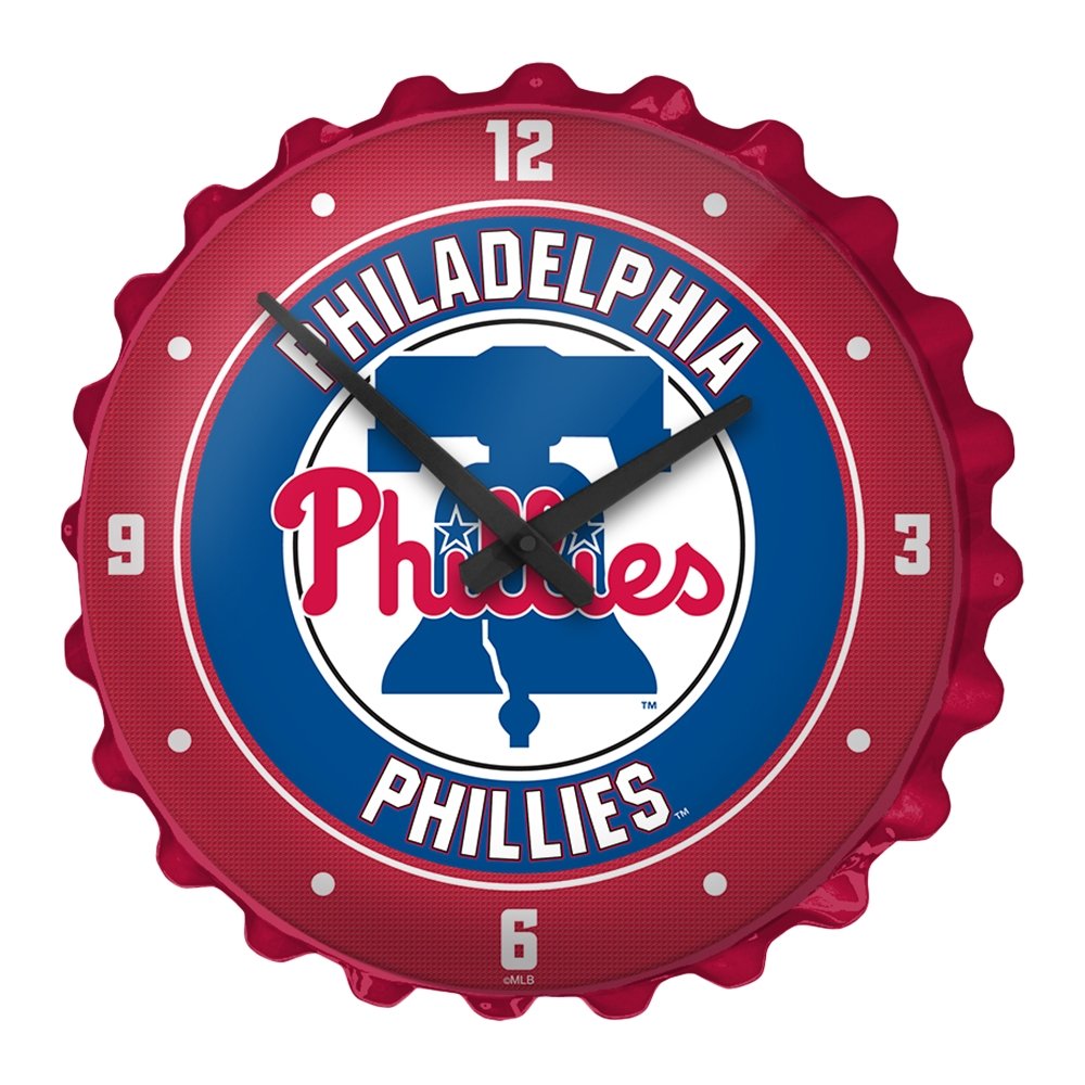 Philadelphia Phillies: Bottle Cap Wall Clock - The Fan-Brand