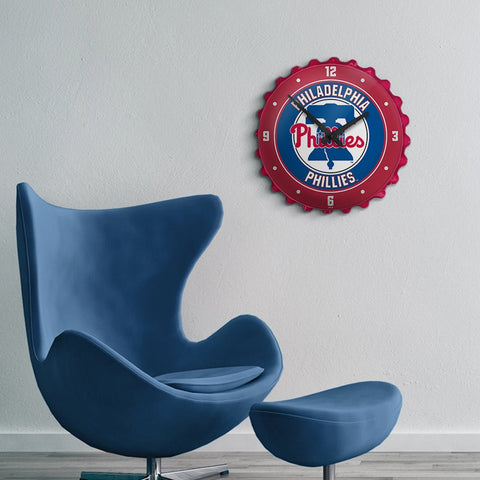 Philadelphia Phillies: Bottle Cap Wall Clock - The Fan-Brand