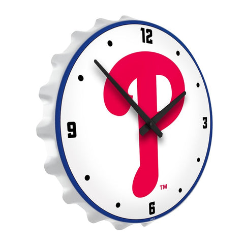 Philadelphia Phillies: Logo - Bottle Cap Lighted Wall Clock - The Fan-Brand