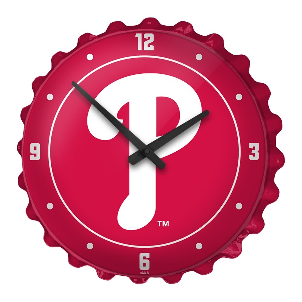 Philadelphia Phillies: Logo - Bottle Cap Wall Clock - The Fan-Brand