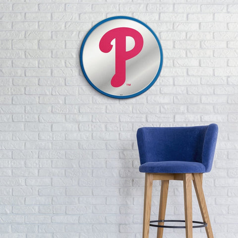 Philadelphia Phillies: Logo - Modern Disc Mirrored Wall Sign - The Fan-Brand